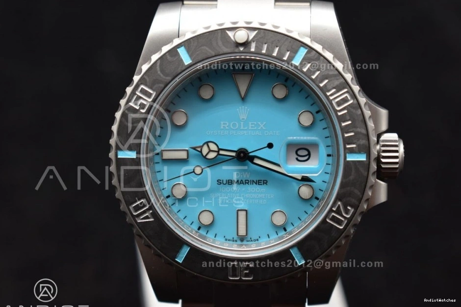 Edition 472 on Tiffany Sandblasted Submariner Blue DIW VSF VS Dial 1:1 Best SS Bracelet FastDry 0922